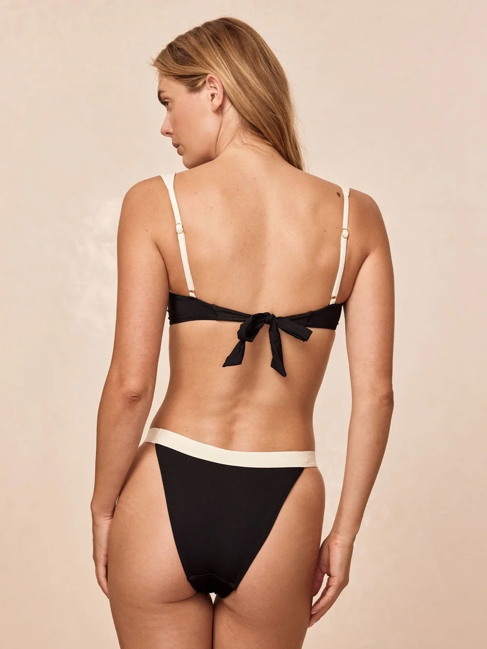 Monday Swimwear Santorini Bottom - Black/Ivory